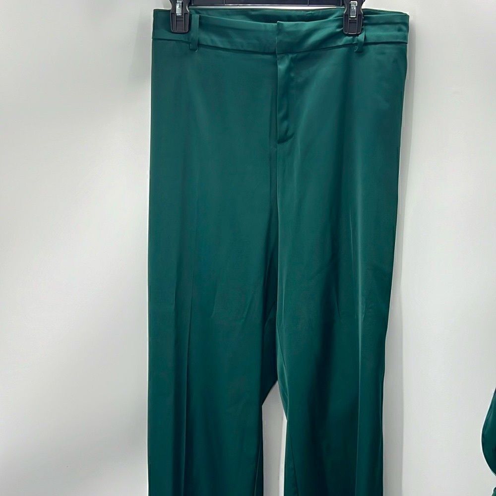Eloquii bold green suit pant size 20